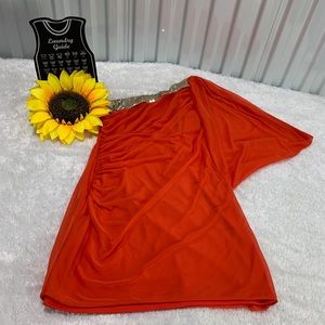 Hailey Logan one shoulder Mini dress size Large